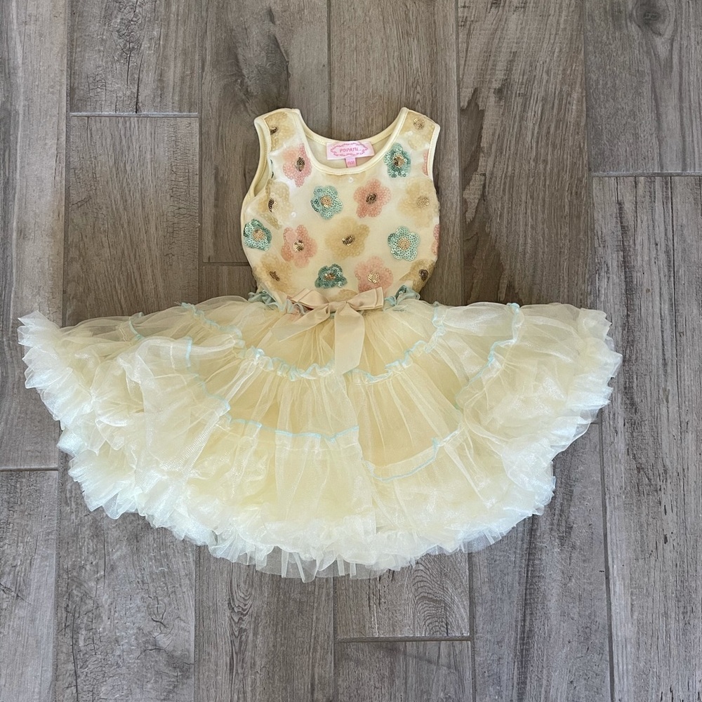 Yellow tutu dress
